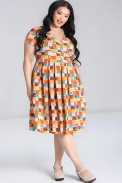 Hell Bunny Hawthorn Dress MultiColour Discount