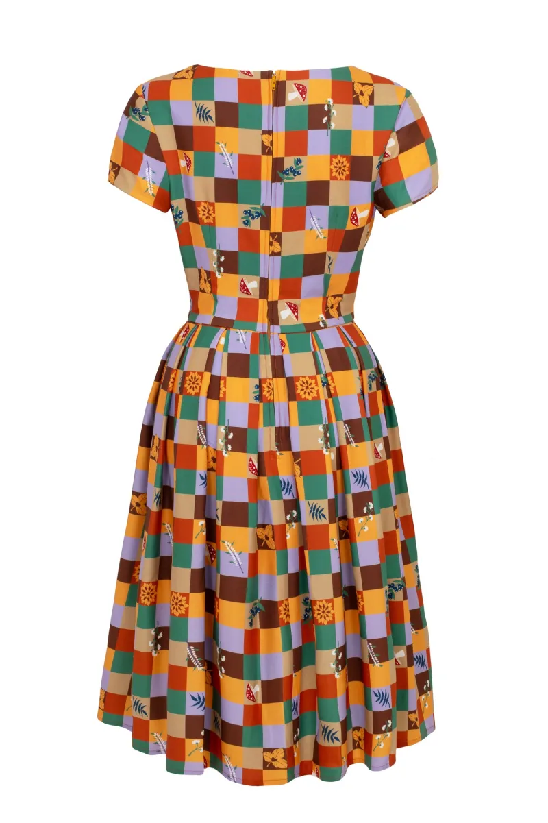 Hell Bunny Hawthorn Dress MultiColour Discount