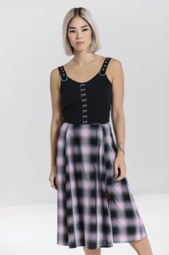 Hell Bunny Hayley Skirt Pink Best