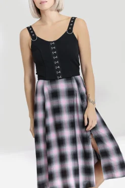 Hell Bunny Hayley Skirt Pink Best