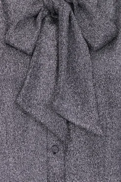 Hell Bunny Haze Blouse Silver Discount