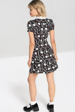 Hell Bunny Heart Lock Mini Dress Black Best