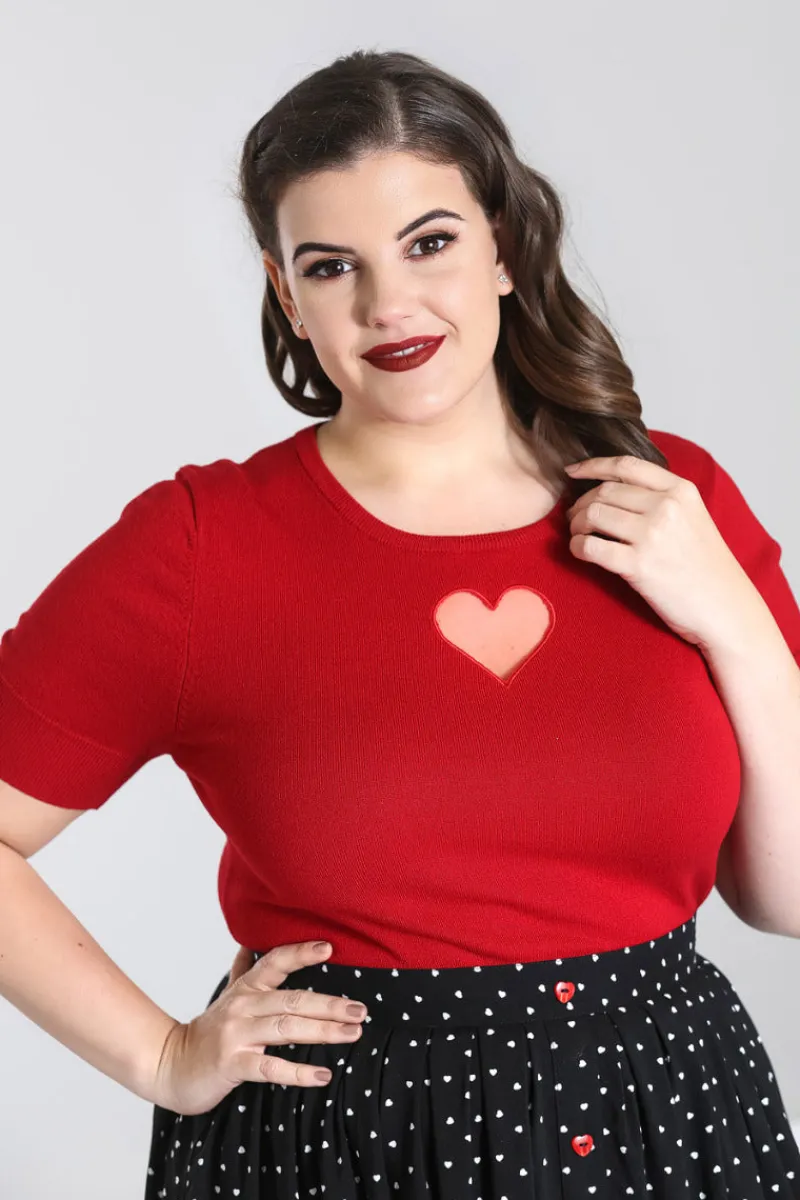 Hell Bunny Heart Top