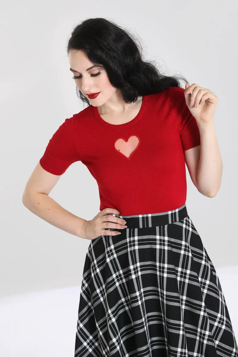 Hell Bunny Heart Top