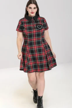 Hell Bunny Heather Mini Dress Black Hot