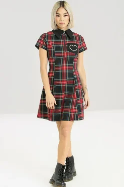 Hell Bunny Heather Mini Dress Black Hot