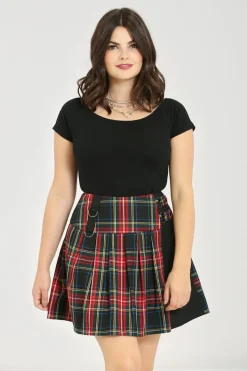 Hell Bunny Heather Mini Skirt Black