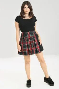 Hell Bunny Heather Mini Skirt Black