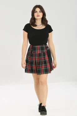 Hell Bunny Heather Mini Skirt Black
