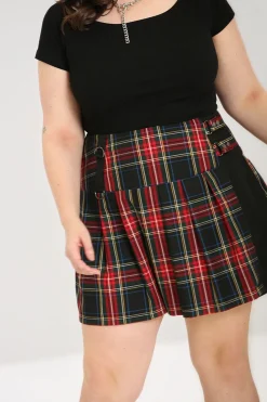 Hell Bunny Heather Mini Skirt Black
