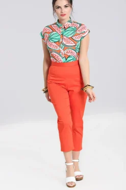 Hell Bunny Helen Cigarette Trousers Sale