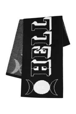 Hell Bunny Hello Goodbye Scarf Black/White Hot