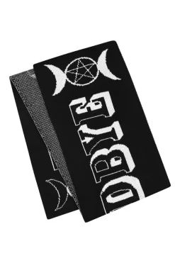 Hell Bunny Hello Goodbye Scarf Black/White Hot