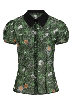 Hell Bunny Hex Blouse Clearance