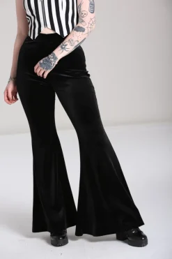 Hell Bunny Iggy Trousers Black Hot