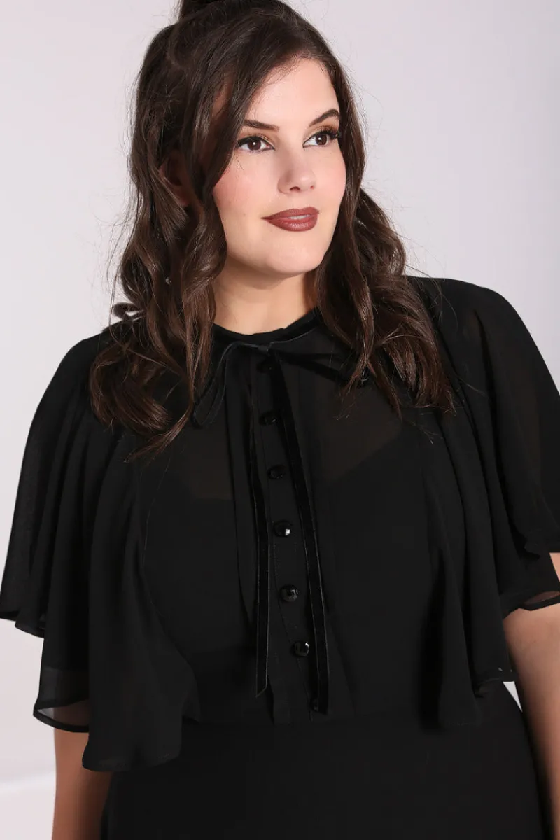 Hell Bunny Imperia Dress Black Hot