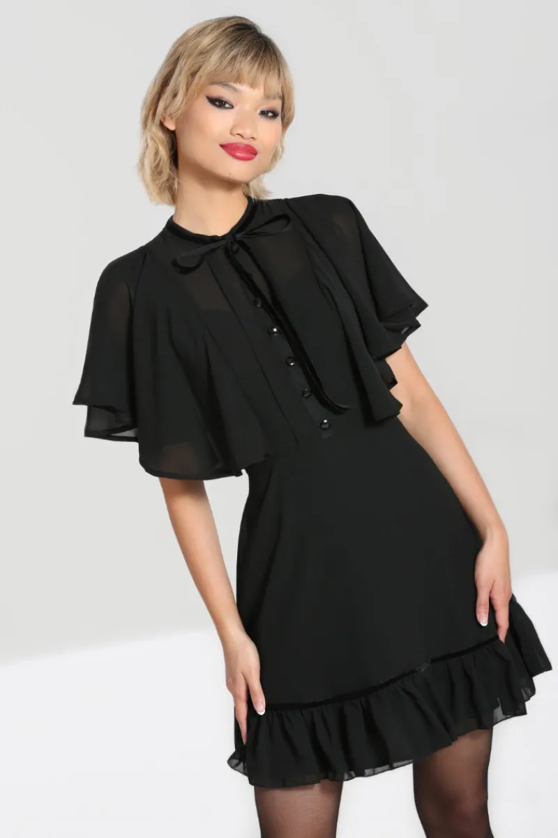 Hell Bunny Imperia Dress Black Hot