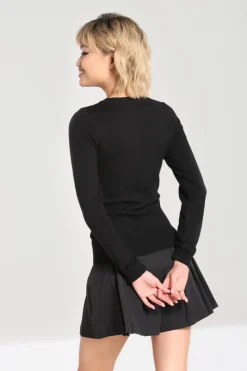 Hell Bunny In A Web Cardigan Black Best