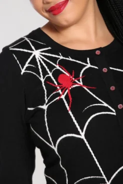 Hell Bunny In A Web Cardigan Black Best