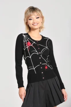 Hell Bunny In A Web Cardigan Black Best