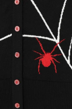 Hell Bunny In A Web Cardigan Black Best