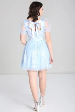 Hell Bunny Infinity Mini Dress Blue Outlet