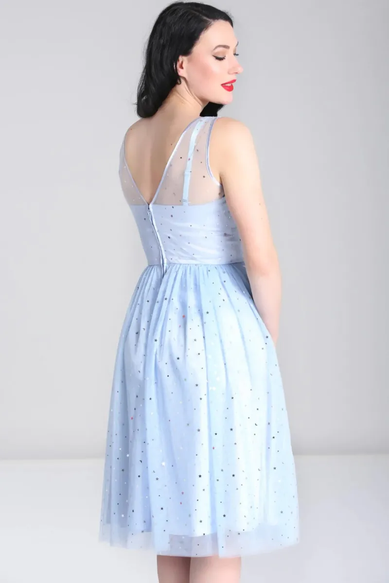 Hell Bunny Infinity 50's Dress Blue Outlet