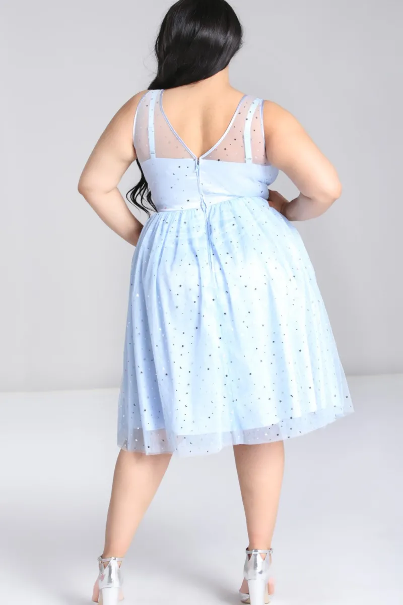 Hell Bunny Infinity 50's Dress Blue Outlet