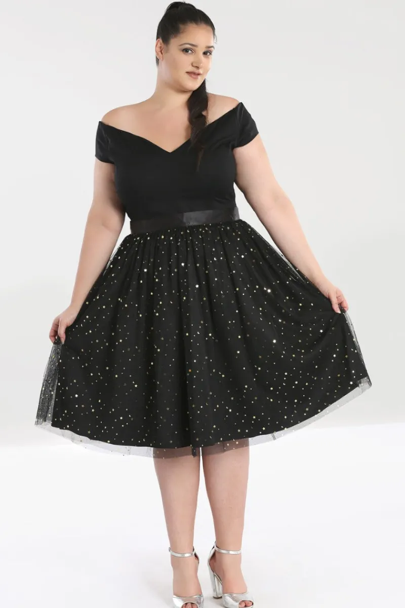 Hell Bunny Infinity 50's Skirt Black Best