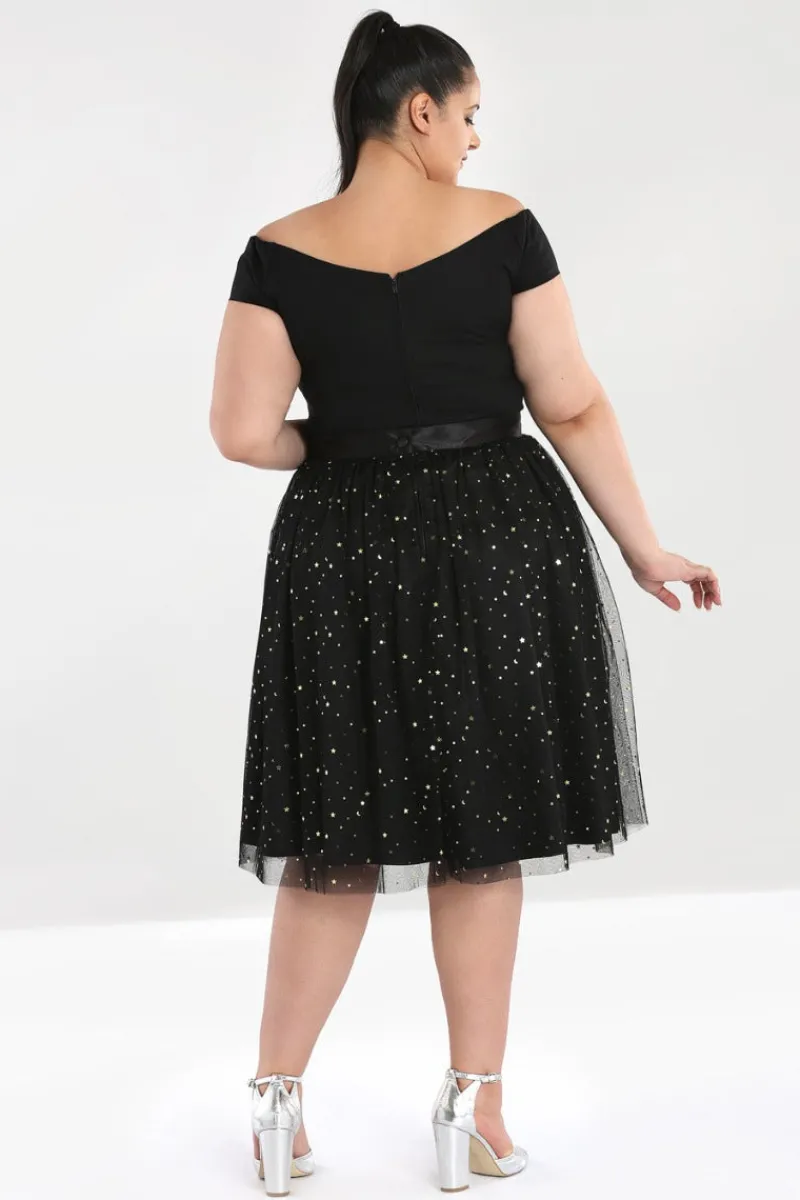 Hell Bunny Infinity 50's Skirt Black Best