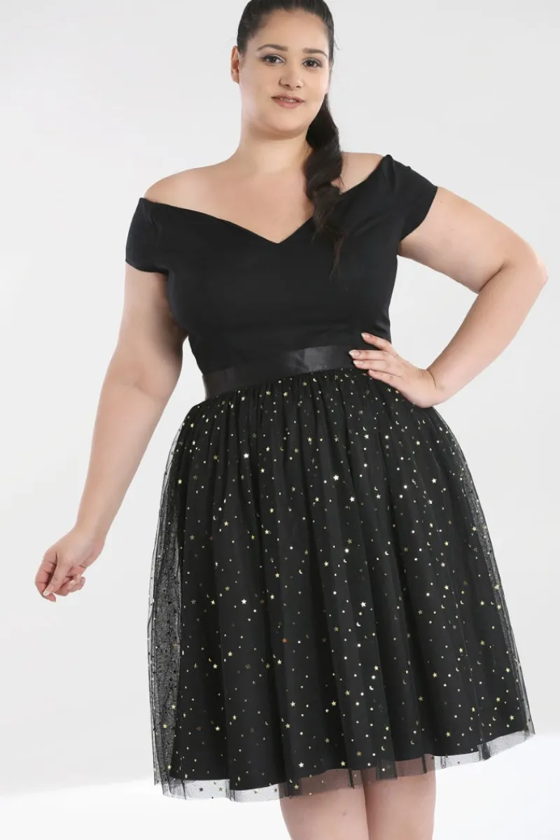 Hell Bunny Infinity 50's Skirt Black Best