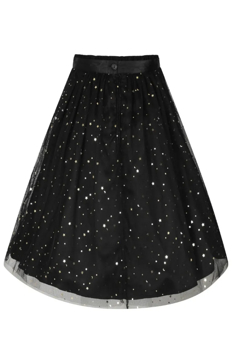 Hell Bunny Infinity 50's Skirt Black Best