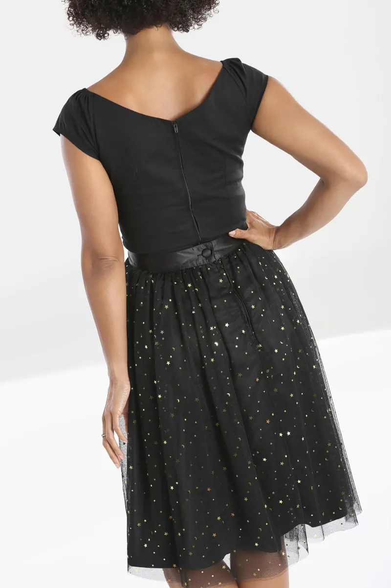 Hell Bunny Infinity 50's Skirt Black Best