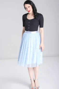 Hell Bunny Infinity 50'S Skirt Blue Discount
