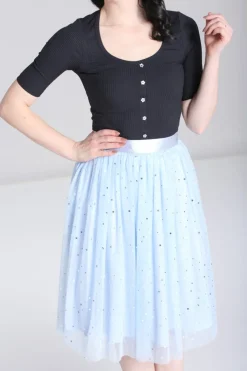 Hell Bunny Infinity 50'S Skirt Blue Discount
