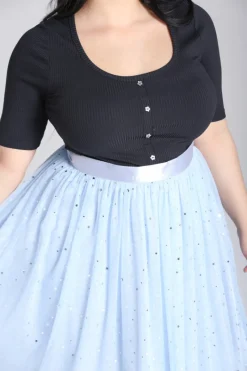 Hell Bunny Infinity 50'S Skirt Blue Discount
