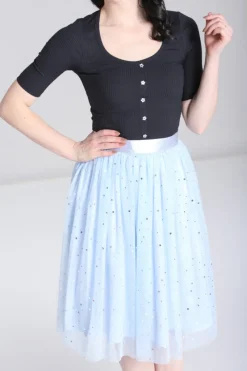 Hell Bunny Infinity 50'S Skirt Blue Discount