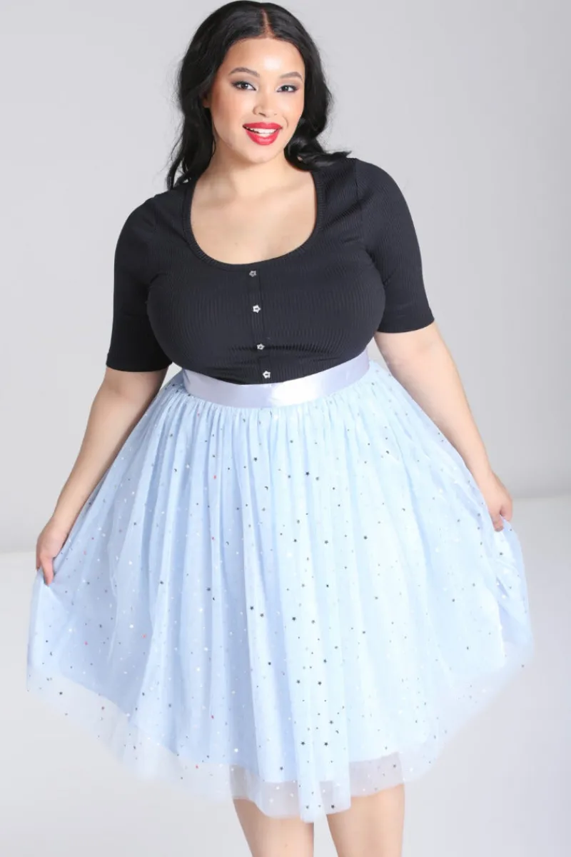 Hell Bunny Infinity 50'S Skirt Blue Discount