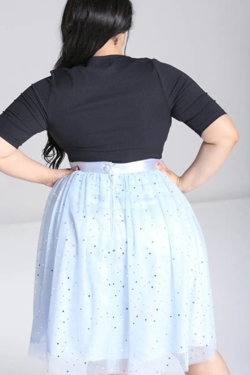 Hell Bunny Infinity 50'S Skirt Blue Discount