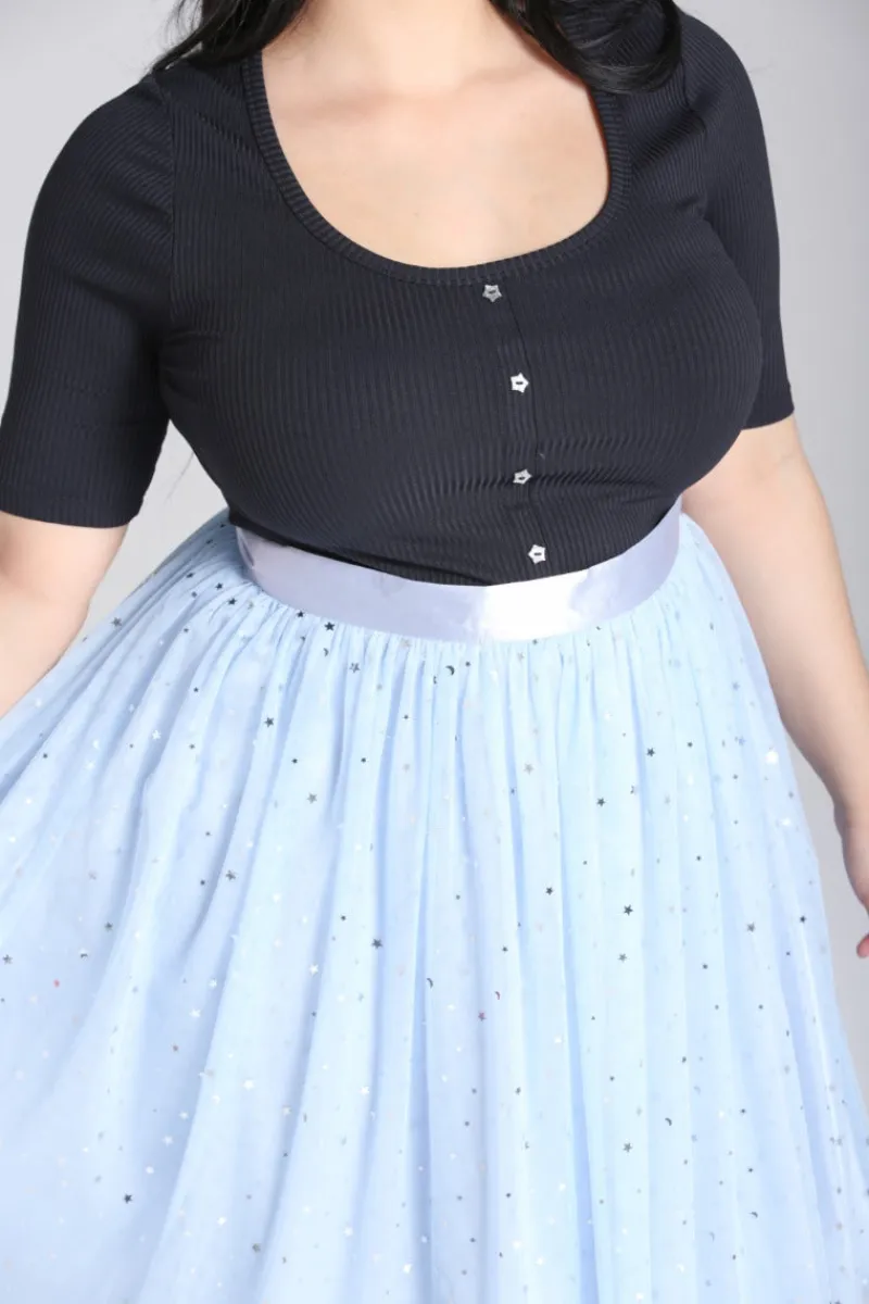 Hell Bunny Infinity 50'S Skirt Blue Discount