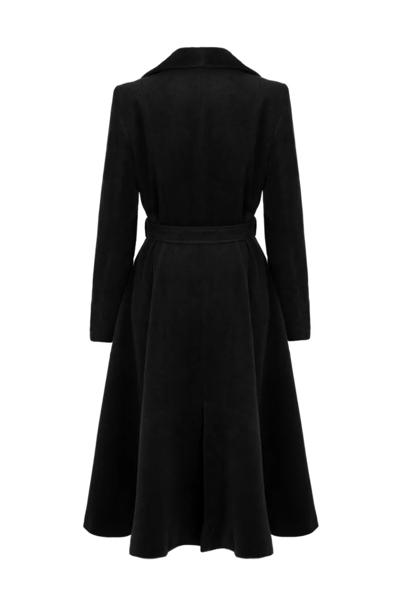 Hell Bunny Ingrid Coat Black Sale