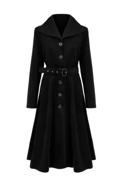 Hell Bunny Ingrid Coat Black Sale