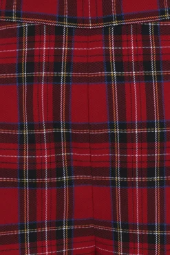 Hell Bunny Irvine Cigarette Trousers Red