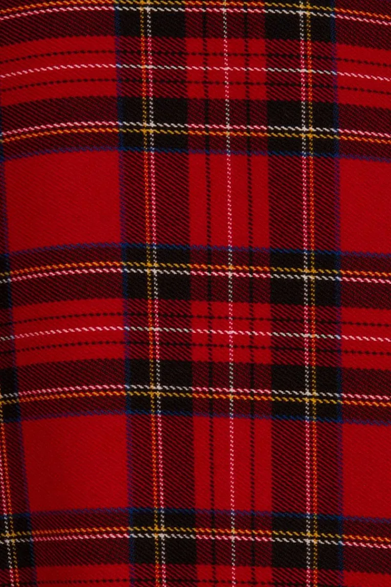 Hell Bunny Irvine Pinafore Dress Red Hot