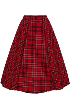 Hell Bunny Irvine 50's Skirt Red Discount