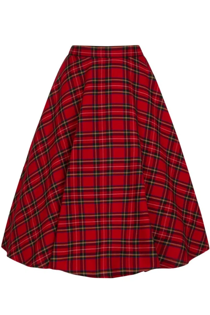Hell Bunny Irvine 50's Skirt Red Discount