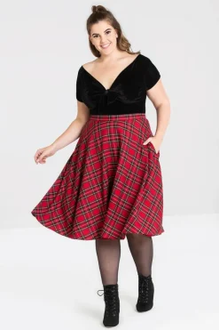 Hell Bunny Irvine 50's Skirt Red Discount