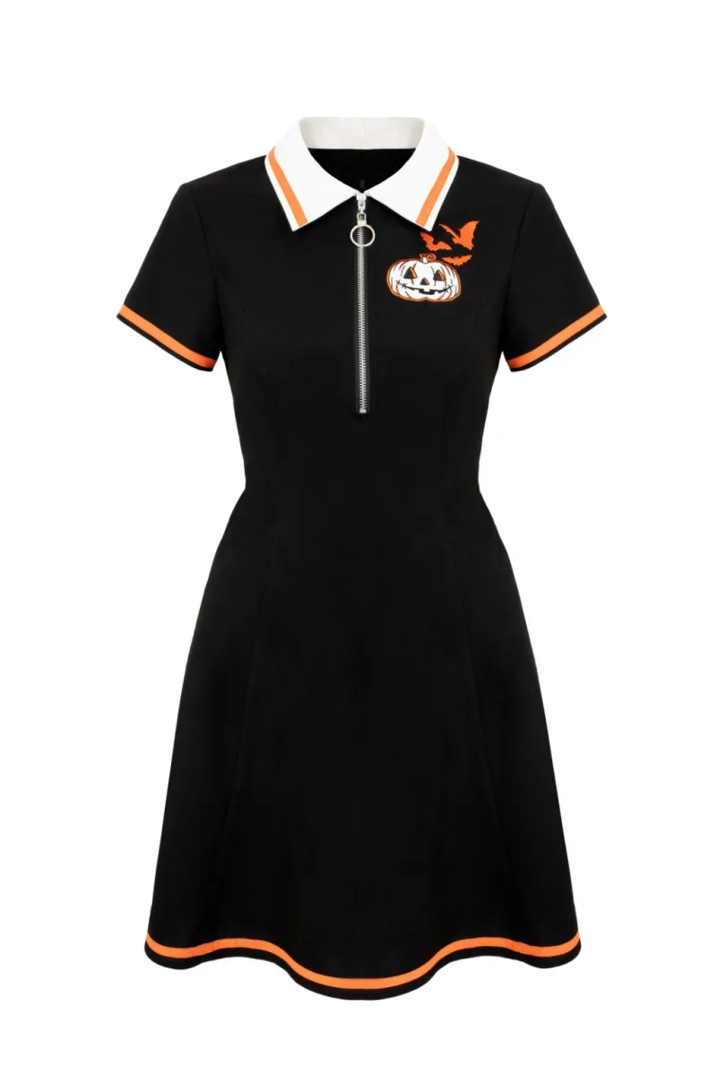 Hell Bunny Jack-O-Lantern Dress Black Best