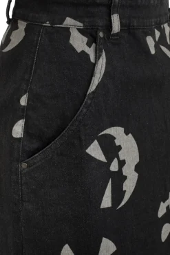 Hell Bunny Jack-O-Lantern Pinafore Dress Black