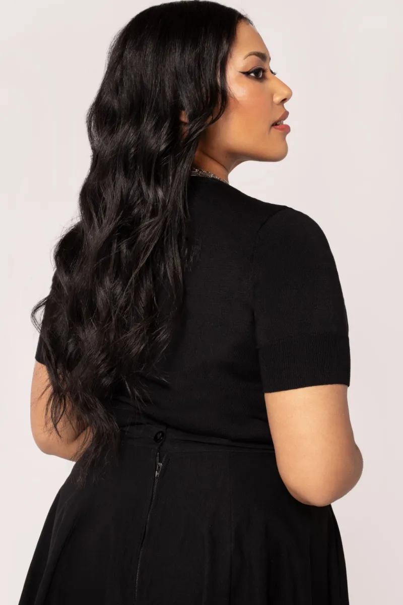 Hell Bunny Jack-O-Lantern Top Black/Orange Sale